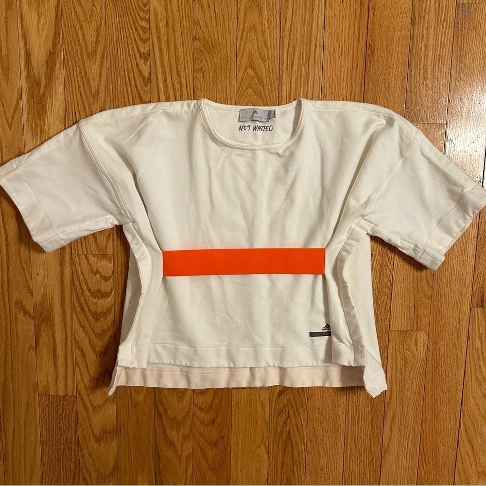 Adidas x Stella McCartney Crop Sweatshirt Workout Top Short Sleeve Women’s XS